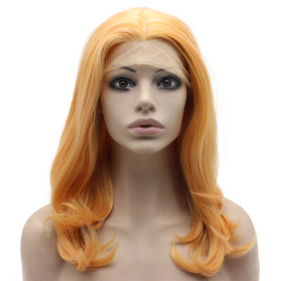 

Should Length Orange Swiss Lace Wig Heat Resistant Synthetic