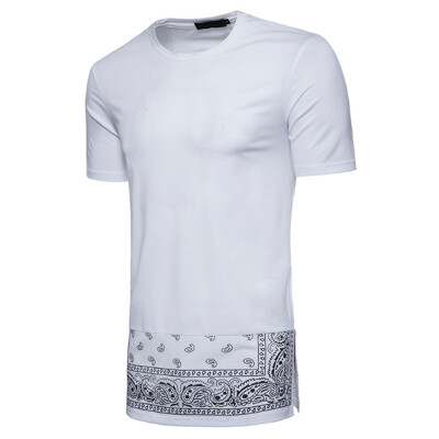 

Mens Hip Hop Short Sleeve T Shirt Printed Street Style T Shirt Tops