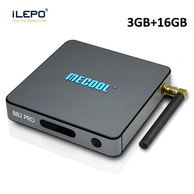 

iLEPO BB2 Pro Android 7.1 Smart TV Box Amlogic S912 64 bit Quad Core 4K WiFi 2.4GHz 1000M LAN Set-top Media Player Box