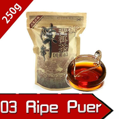

2003 год Ripe Puerh Organic Food Puer Китайский высококачественный сыпучий чай Pu-er 250g Aged puerh лучший органический чай
