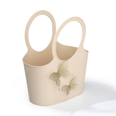 

Xiuchuan Showtran anti-fall soft bath basket soft plastic storage drain basket bathroom wash bath basket Milan art multi-purpose basket