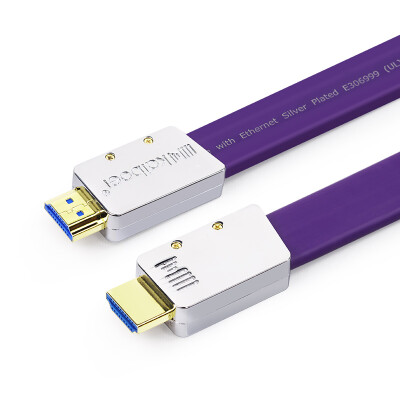 

KAIBOER KBEH-L 5 м серебристый сердечник 2.0 HDMI с поддержкой высокой четкости Поддержка 3D-плеера с усилителем мощности ТВ / проекционный кабель