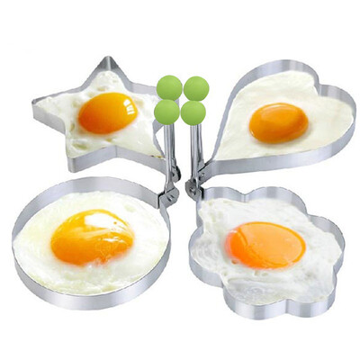 

Cntomlv 1pc Нержавеющая сталь Блинчики Жареные яйца Shaper Egg Mold Omelette Cake Tools Кухонные гаджеты Случайная форма