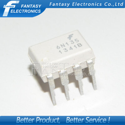 

50PCS 6N135 DIP8 DIP photoelectric coupler new and original free shipping