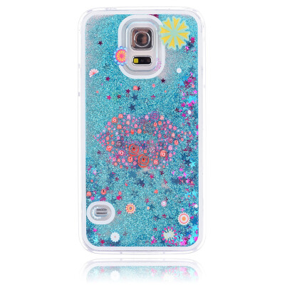 

MOONCASE Синий Динамический Плывун Жидкость Светлый Bling чехол для Samsung Galaxy S5