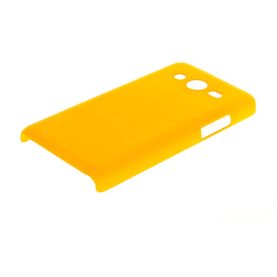 

MOONCASE Hard Rubberized Rubber Coating Devise Back ЧЕХОЛ ДЛЯ Samsung Galaxy Core II 2 G355H Yellow