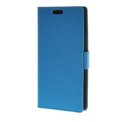 

MOONCASE Simple Leather Flip Wallet Case Card Slot Stand Back Cover for LG G4 Blue