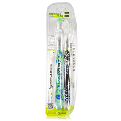 

health Li Kang (zennlab) crystal color care massage toothbrush set (2) (color random