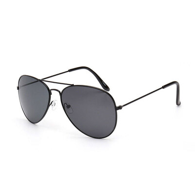 

Солнцезащитные очки классические Aviator UV400, серебристая оправа с белыми линзами