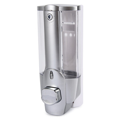 

350ml Wall Mount Shower Bath Soap Shampoo Dispenser with a Lock for Bathroom Washroom