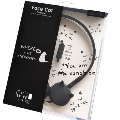 

Cute Cat Colored Stereo Pink Headphones Headset Earphones for Samsung Xiaomi mp3 Kids Student Birthday Gifts With Retail box