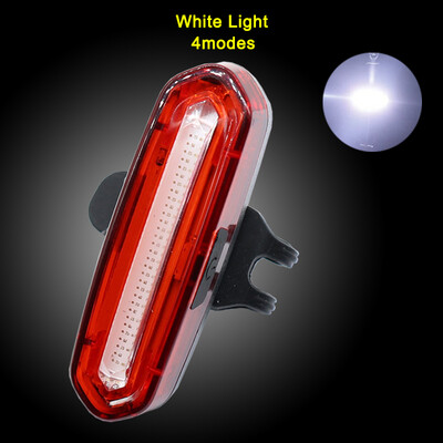 

100 LM перезаряжаемый COB LED USB горный велосипед хвост света MTB безопасности Предупреждающая велосипедная лампа