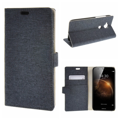 

MOONCASE for Huawei Ascend G8 Case Denim Design Flip Folio Wallet Card Slot Stand Case Cover Grey 03