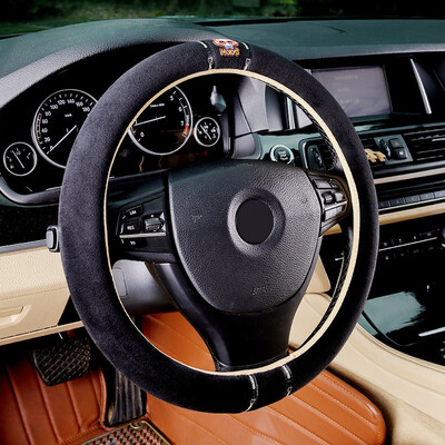 

Crown Monkey Car Steering Wheel Set Sagitar Accord H6 Buick Corolla Four Seasons Universal Cartoon Set Black HGH-09B