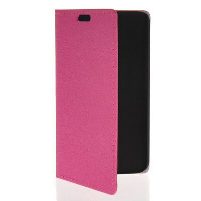 

MOONCASE Slim Leather Side Flip Wallet Card Slot Pouch Stand Back чехол для Motorola MOTO X2 XT 1097 Hot pink