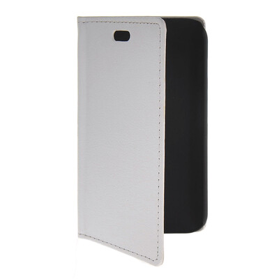 

MOONCASE тонкий кожаный бумажник флип сторона держателя карты Чехол с Kickstand чехол для Motorola Moto E Белый