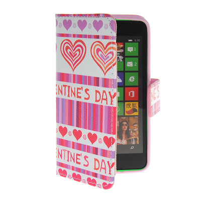 

MOONCASE Pattern Style Leather Side Flip Wallet Card Slot Pouch Stand Shell Back ЧЕХОЛ ДЛЯ Nokia Lumia 630