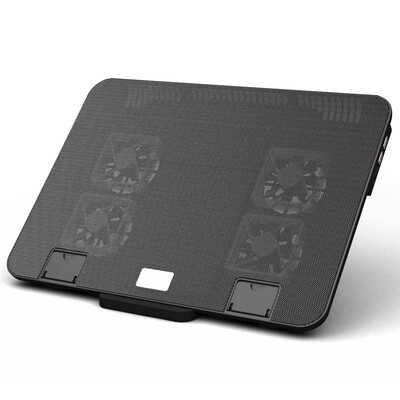 

NEXIX NUOXI S400 notebook radiator notebook stand cooling pad computer accessories with adjustable wind speed&bracket 4 fan black 156 inches