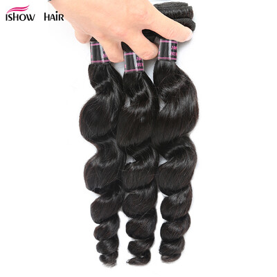 

Ishow Unprocessed Virgin 8A Brazilian Hair Brazilian Loose Wave 3 Bundles Loose Curly Remy Hair 100 Virgin Human Hair Weave