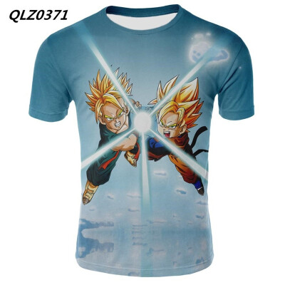 

Multi-style Seven Dragon Ball Anime Print T-shirt Mens Fashion Short-sleeved Casual T-shirt Summer Cool Cotton T-shirt