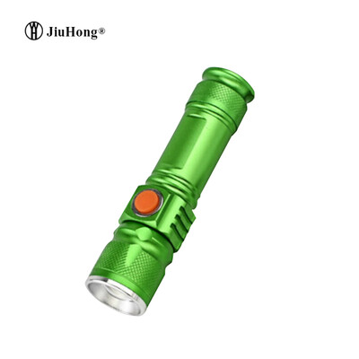 

Телескопический светодиодный алюминиевый фонарик T6 zoom light T6 фонарик USB зарядка мини маленький фонарик