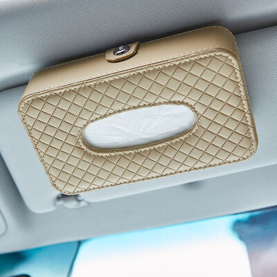 

Yicang car tissue box car car paper box sunroof sun visor hanging car chair back headrest napkin paper box beige