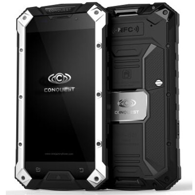 

Original Conquest S6 NFC IP68 phone 5 inch 4G dual hd camera 2g ram 16g rom waterproof shockproof 4g lte network smartphone