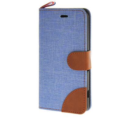 

MOONCASE Denim Style Flip Wallet Card Pouch Bracket Back чехол для Cover Sony Xperia Z3 Compact ( Mini ) синий