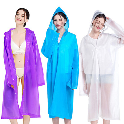 

Red leaf umbrella disposable raincoat thickening poncho outdoor hiking travel disposable poncho men&women rainwear white blue purple 3 packs JD639