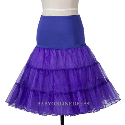 

2018 Cheap Womens 50s Vintage Skater Skirt Ruffle Tutu Petticoat Skirts Fluffy Skirts Rockabilly Swing Underskirt