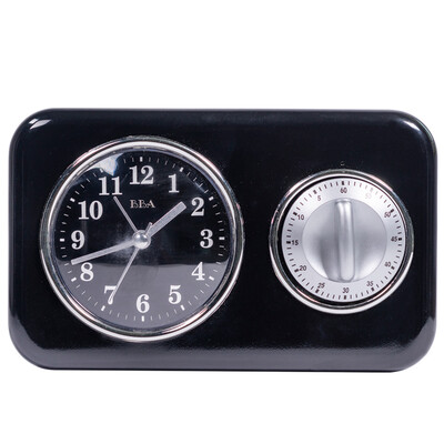 

BBA wall clock creative fashion home kitchen dedicated timer countdown clock quartz clock T91173 black