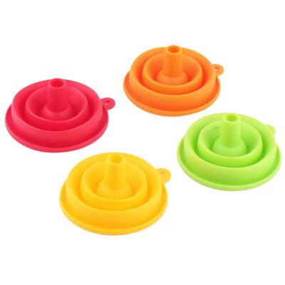 

New Mini Silicone Gel Foldable Collapsible Style Funnel Hopper Kitchen Tool