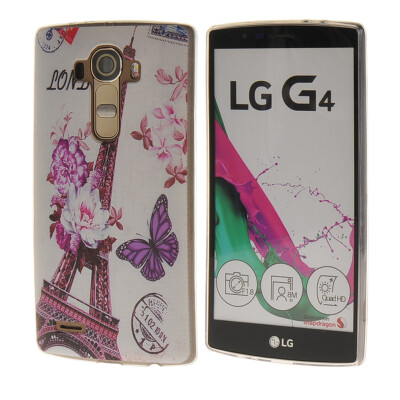 

MOONCASE Eiffel Tower Pattern Soft Silicone Gel TPU Protective Case Flexible Shell Protective Case Cover for LG G4 a03