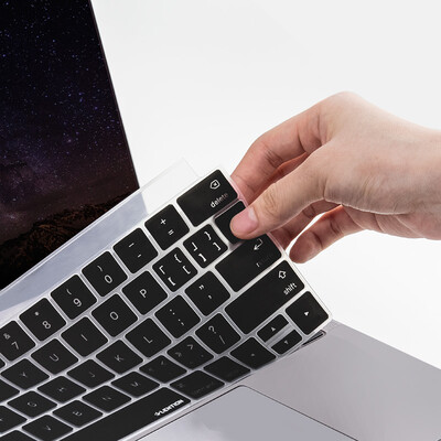 

Lansheng lention Apple notebook keyboard film 181716 new macbook pro1315Touch keyboard protective film long section - black light