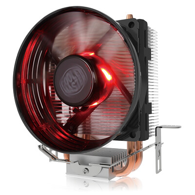 

Cooler Master T20 Red Edition CPU Radiator supports multi-platform2 heat pipe pass Fin process 80mm fan detachable clip direct contact heat pipe
