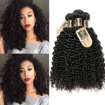 

YAVIDA Hair Mongolian Kinky Curly Hair 4 Bundles Afro Kinky Curly Hair 7A Unprocessed Virgin Mongolian Curly Hair Style Human Hair