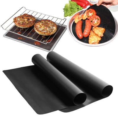 

2pcslot New bbq Grill mat for outdoor Microwave Oven Use non-stick Reusable Baking Sheet Meshes Barbecue accessories