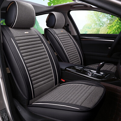 

BOLISH five four seasons GM car seat car seat cushion winter cushion imitation linen health all-inclusive car seat cover car seat cover business 01 standard black gray