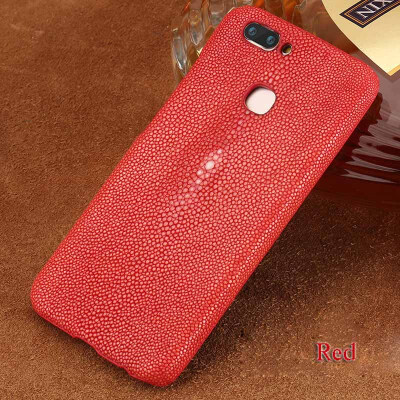 

Genuine Leather Phone Case For Vivo X9 X9S Plus Case Natural Pearl Fish Skin Back Cover