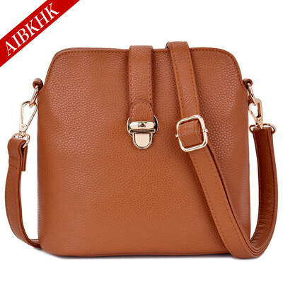 

Aibkhk женская мода натуральная кожа сумки с 2-слойные кожа коровы сумка Cross body сумка четыре цвета M533