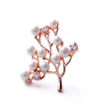 

Aiyaya 12kt Gold Plated Freshwater Cultured Pearl High Quality Bow Brooches Accessory Jewelry