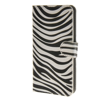 

MOONCASE Zebra style Leather Wallet Flip Card Slot Stand Pouch Case Cover for HTC Desire 620 A07