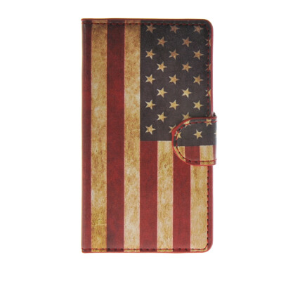 

MOONCASE U. American Flag Leather Side Flip Wallet Card Slot Stand Pouch Case Cover for Microsoft Lumia 532