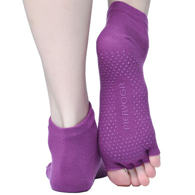 

Pierre yoga pieryoga anti-slip leak refers to five fingers yoga socks suits purple