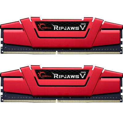 

(G.Skill) Ripjaws V Series DDR4 2400 Частота 16G (8G × 2) Установка настольной памяти (Ferrari Red)