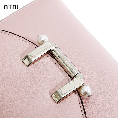 

NTNL2018 new small purse women short mini multifunction pocket small fresh leather folding wallet