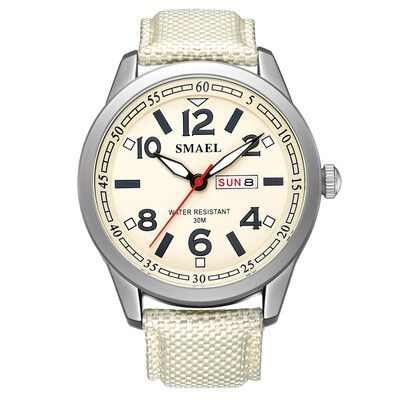 

SMAEL New Watch Waterproof Calendar Leather Multi Function Male Watch Outdoor Sports Quartz Watch