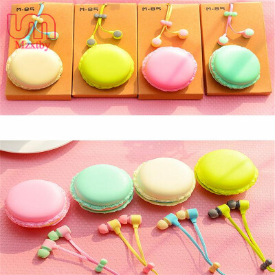 

Mzxtby Cute Macarons Candy Color Stereo in-ear Earphones Ear phone Earbuds for iPhone Samsung Smartphone Girl for XIAOMI MP3 MP4 M