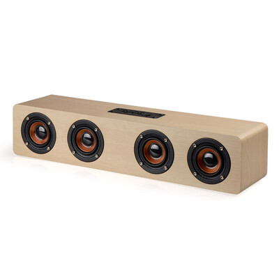 

Деревянный беспроводной Bluetooth-динамик Sound Blaster TV Компьютер Стерео сабвуфер Мобильный Bluetooth Поддержка карт Функция радиовызовов
