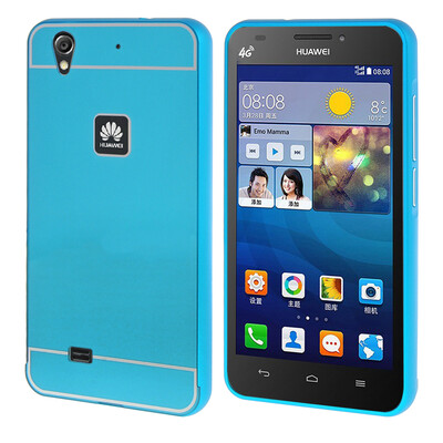 

MOONCASE Huawei G620 Case 2 IN 1 Hard Bumper insert Back Case Cover for Huawei Ascend G620 Blue
